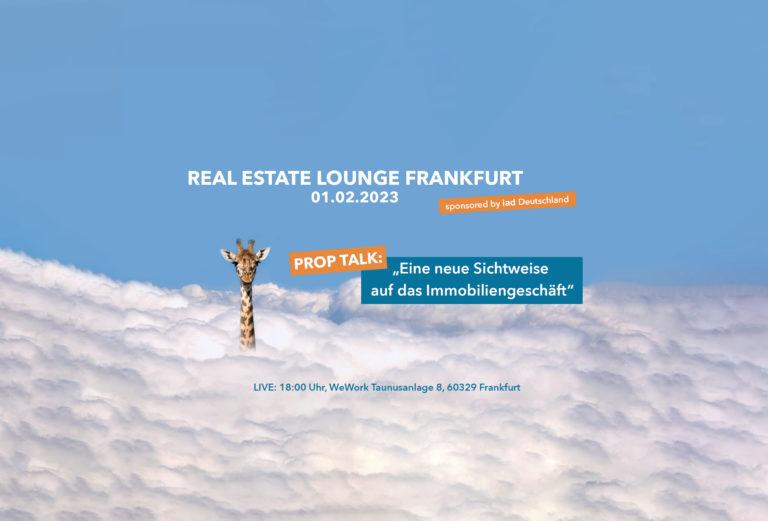 iad als Gastgeber der Real Estate Lounge in Frankfurt am 01.02.2023
