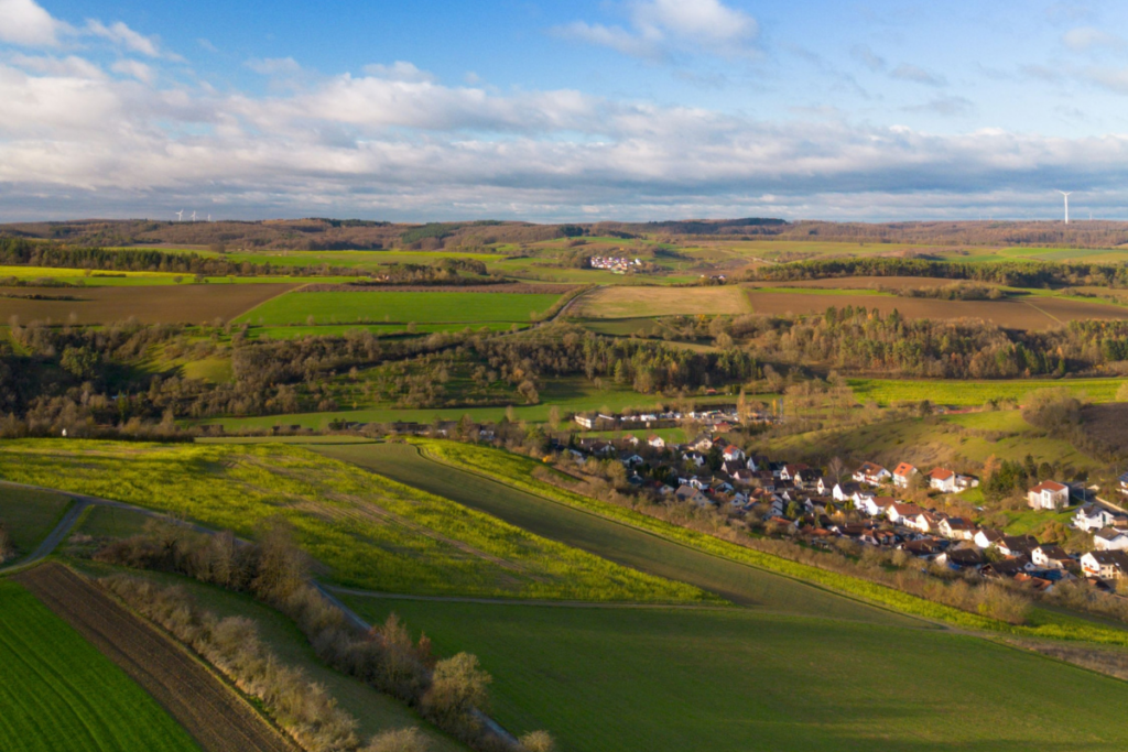 Luftaufnahme bei Bad Mergentheim